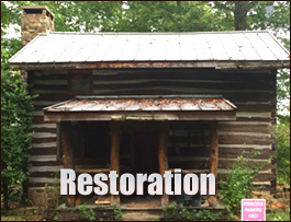Historic Log Cabin Restoration  Calera, Alabama
